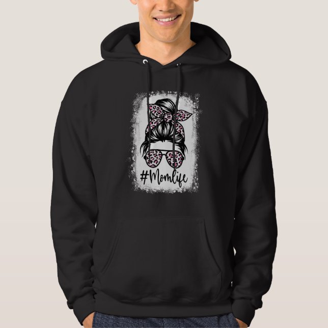 Moletom Leopardo Rosa Mãe A Vida Sangrou S Dia de as mães  (Frente)