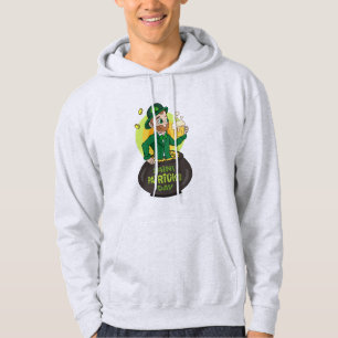 Moletom Leprecaína de desenho animado em pote de ouro segu
