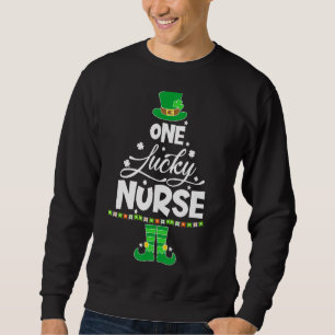 Moletom Leprechaun Costume One Lucky Nurse Rua Patrick S D