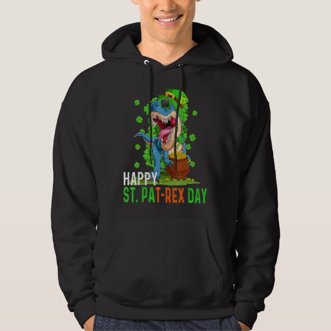 Moletom Leprechaun Dino Happy Rua Patrex Patricks Day Todd (Frente)