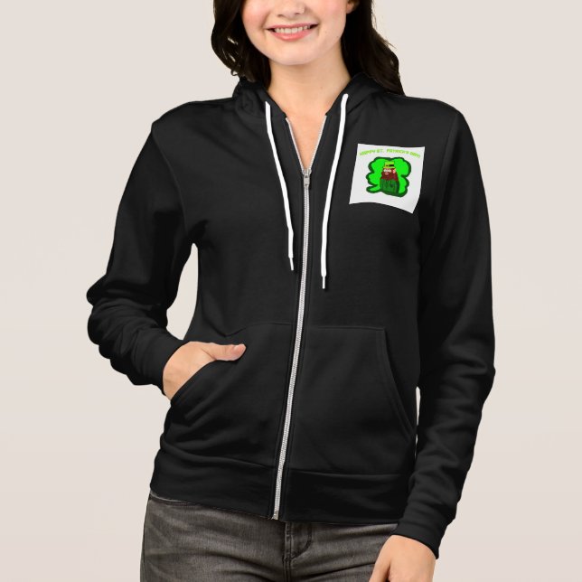 Moletom Leprechaun Magic Women's Cheio-Zip Hoodie (Frente)