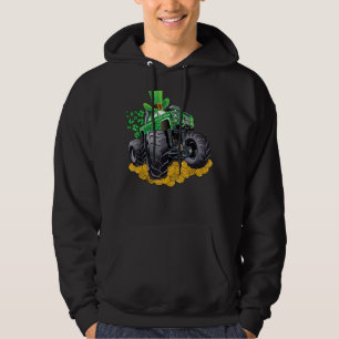 Moletom Leprechaun Monster Truck Shamrock Rua Patrick Day 