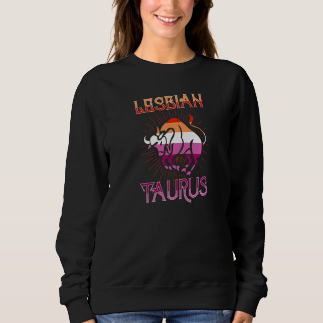 Moletom Lésbica Taurus Zodiac - Sinal de Aniversário Cons  (Frente)