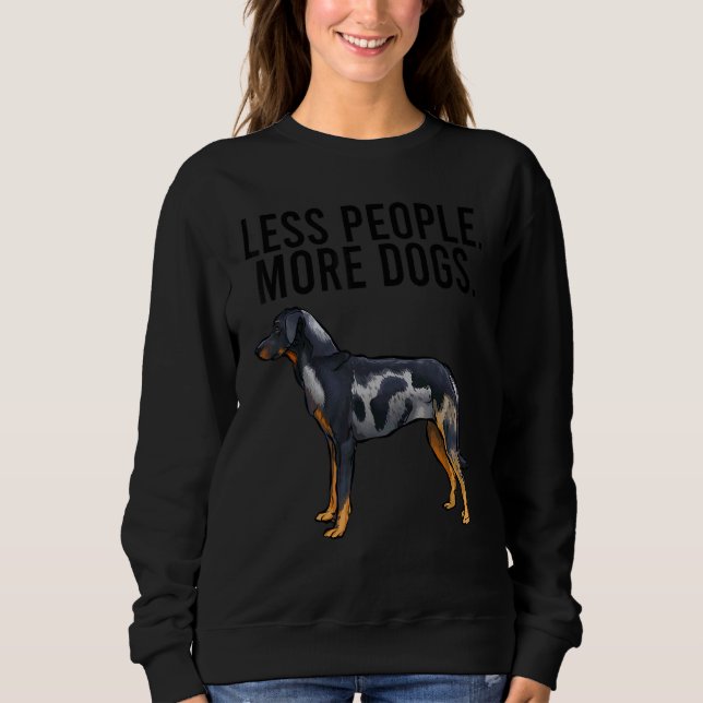 Moletom Less People More Dogs Beauceron Introvert (Frente)