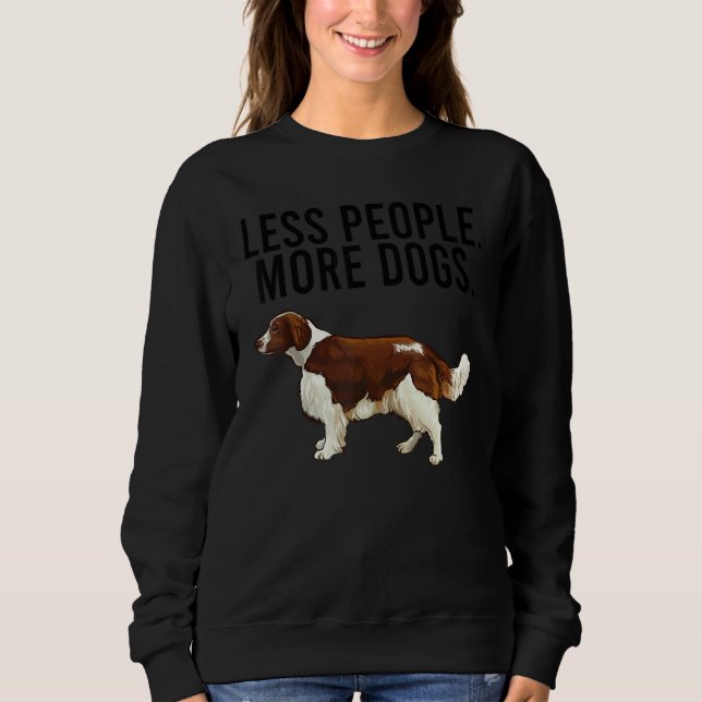 Moletom Less People More Dogs Welsh Springer Spaniel Intro (Frente)