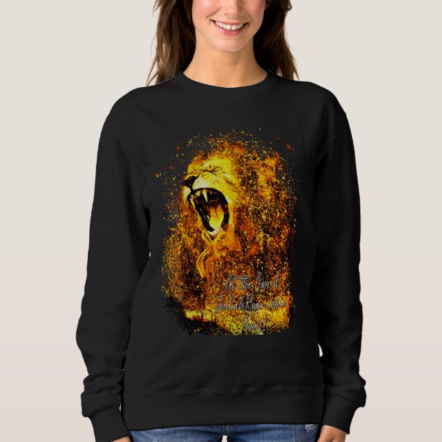 Moletom Let the Lion Inside You Roar Christian Graphic Shi (Frente)
