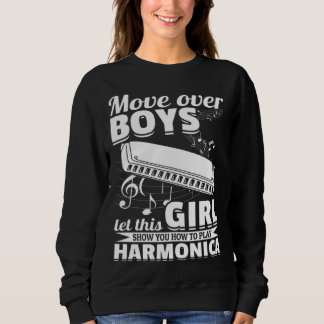 Moletom Let This Girl Show You How To Play Harmonica Music