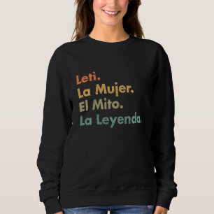 Moletom Leti La Mujer El Mito La Leyenda (Em Espanhol) Viv
