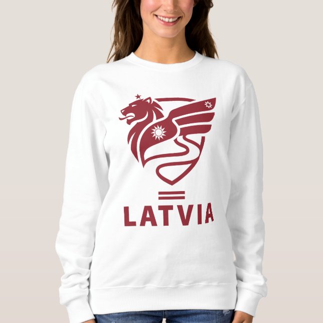 Moletom Letônia Estado Báltico Norte da Europa (Frente)
