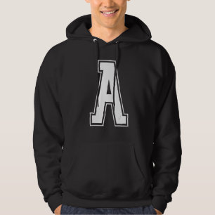 Moletom Letra A Maiúscula Alfabeto Inicial Cheerleading Mo