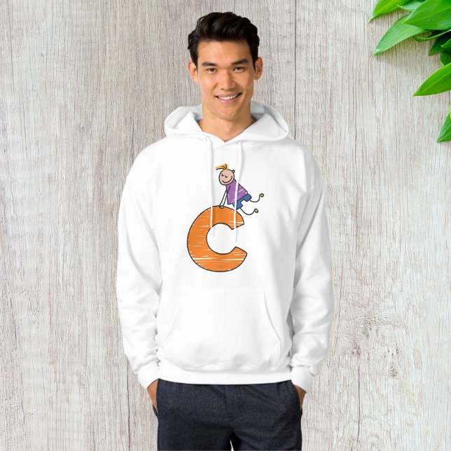 Moletom Letra C Laranja (Criador carregado)