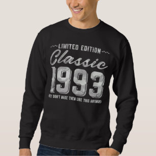 Moletom Letra Clássica 1993 B Day Vintage Fun