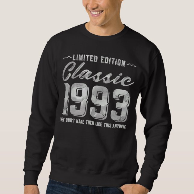 Moletom Letra Clássica 1993 B Day Vintage Fun (Frente)
