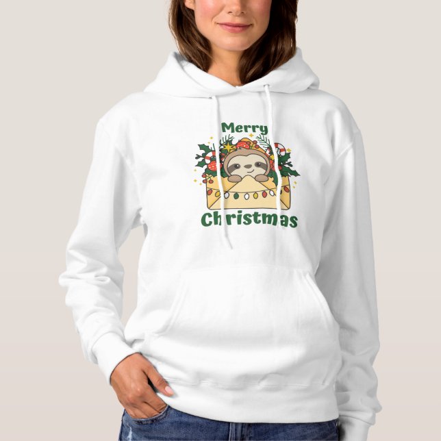 Moletom Letra de Natal Lenta Bichos de Inverno (Frente)