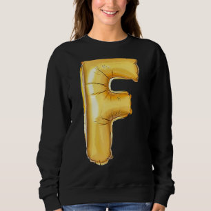 Moletom Letra F Maiúscula Camuflagem Alfabética Inicial