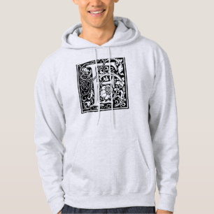 Moletom Letra F Monograma Medieval Arte Nova