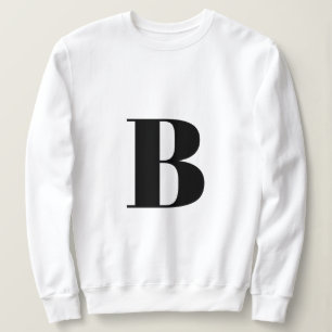Moletom Letra inicial Tendência de Na moda moderna mono