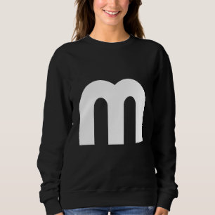 Moletom Letra M Maiúscula Alphabet halloween figurumes gro