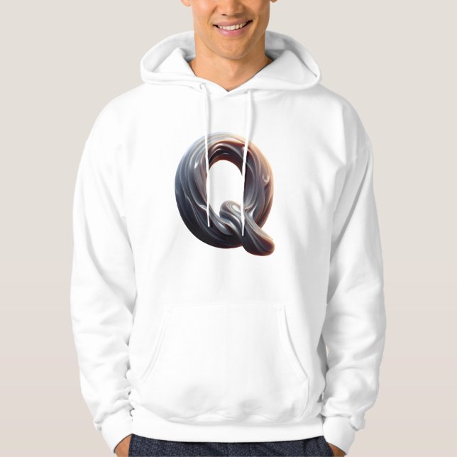 Moletom Letra Q: Qualidade Quintessencial e Estilo Quirky (Frente)