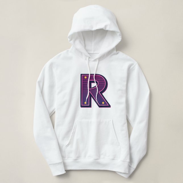 Moletom Letra R: Refinado, Relaxado e Pronto para Imprimir (Frente do Design)