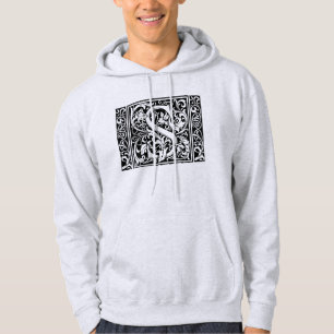 Moletom Letra S Monograma Medieval Arte Nova