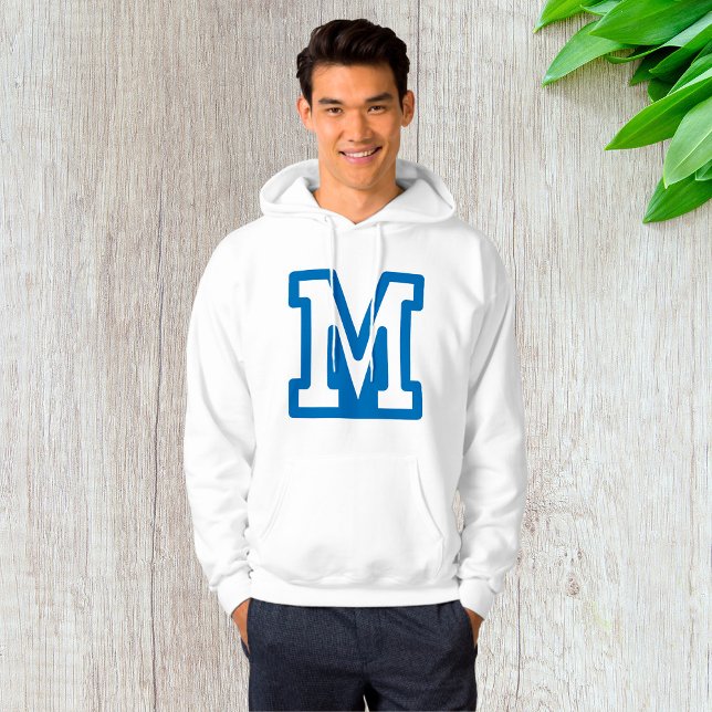 Moletom Letra Versity Azul M Monograma (Criador carregado)
