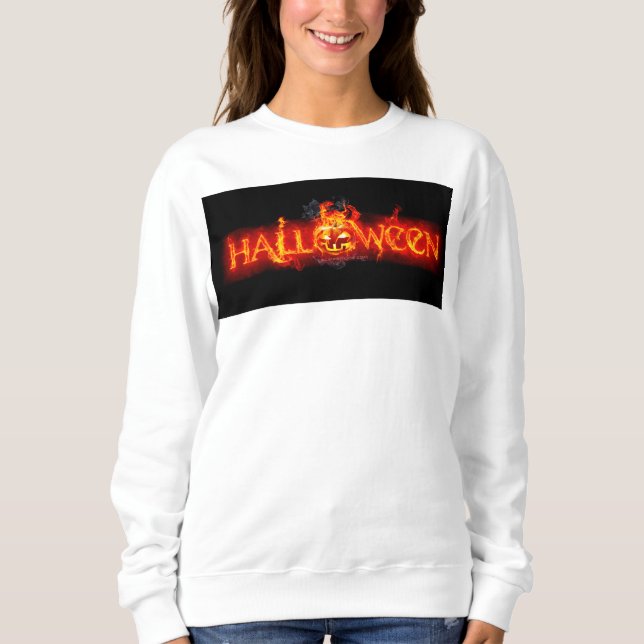 Moletom Letras ardentes maciças do SlipperyJoe no Hallowee (Frente)