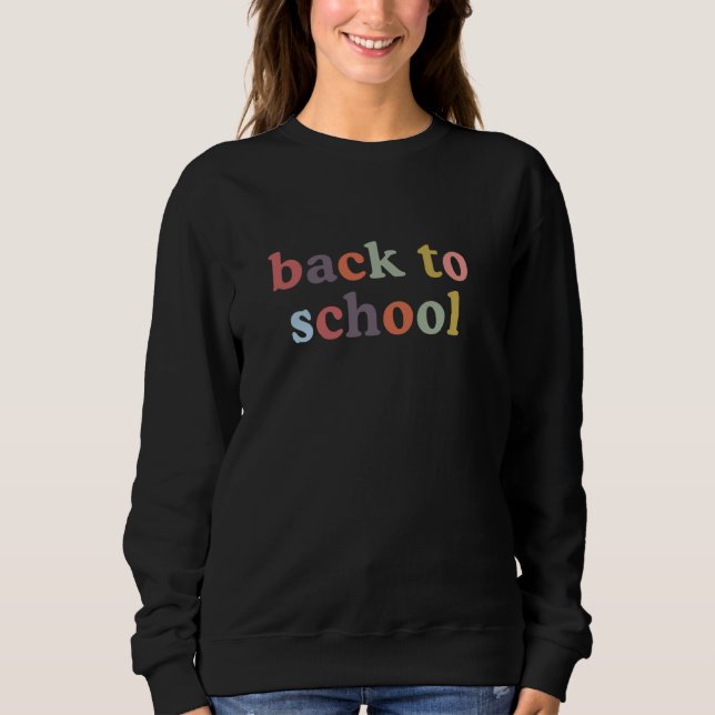 Moletom Letras Coloridas na moda de Volta à Escola (Frente)