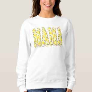 Moletom Letras Rabiscadas Amarelo Brilhante Limão Mamãe