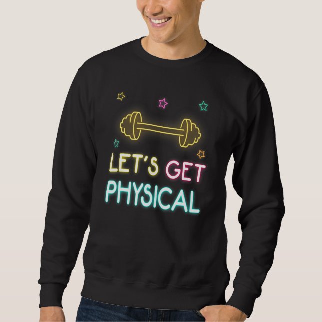 Moletom Let's Get Physical Workout 80s Retro (Frente)