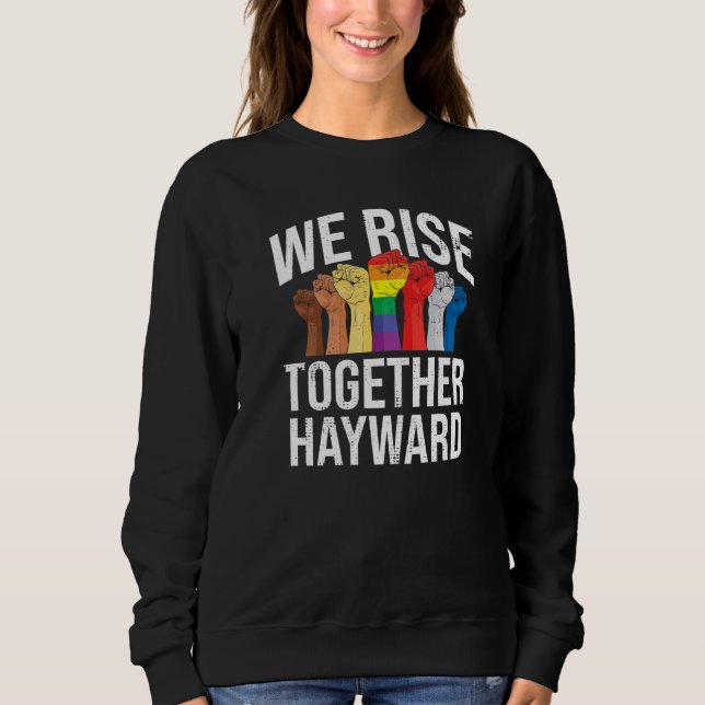 Moletom Levantamos Hayward Lgbtq California Pride Mo (Frente)