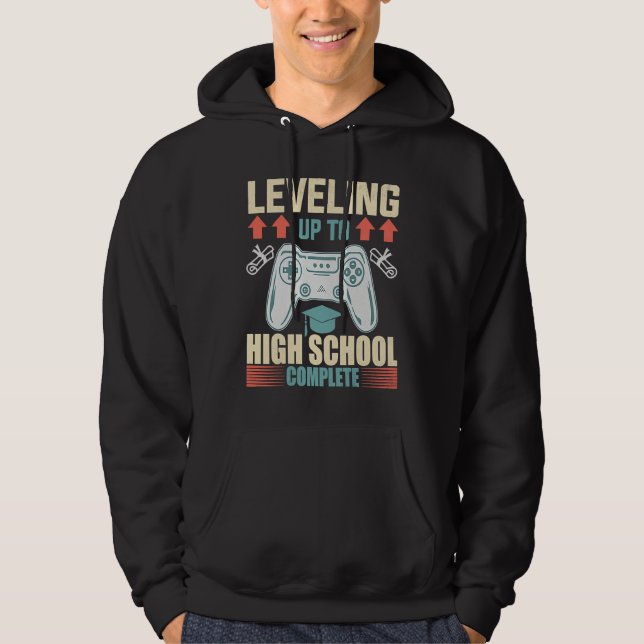Moletom Level Up Highschool Complete Video Gamer 2021 Grad (Frente)