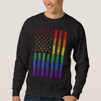 Moletom Lgbt American Flag Pride Rainbow Gay Lesbian Bi Tr