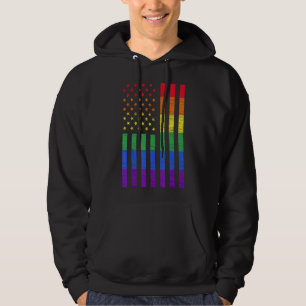 Moletom Lgbt American Flag Pride Rainbow Gay Lesbian Bi Tr