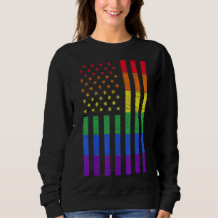 Moletom Lgbt American Flag Pride Rainbow Gay Lesbian Bi Tr
