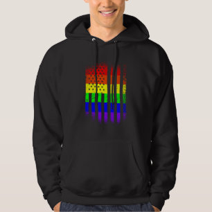 Moletom lgbt arco-íris da bandeira do orgulho americano