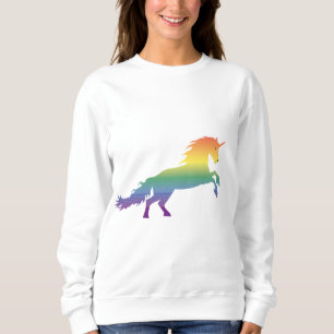 Moletom Lgbt do unicórnio do arco-íris