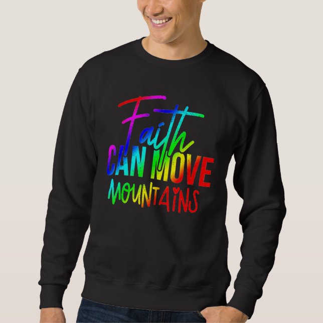 Moletom Lgbt Faith Mover Montanhas Transgêneros (Frente)