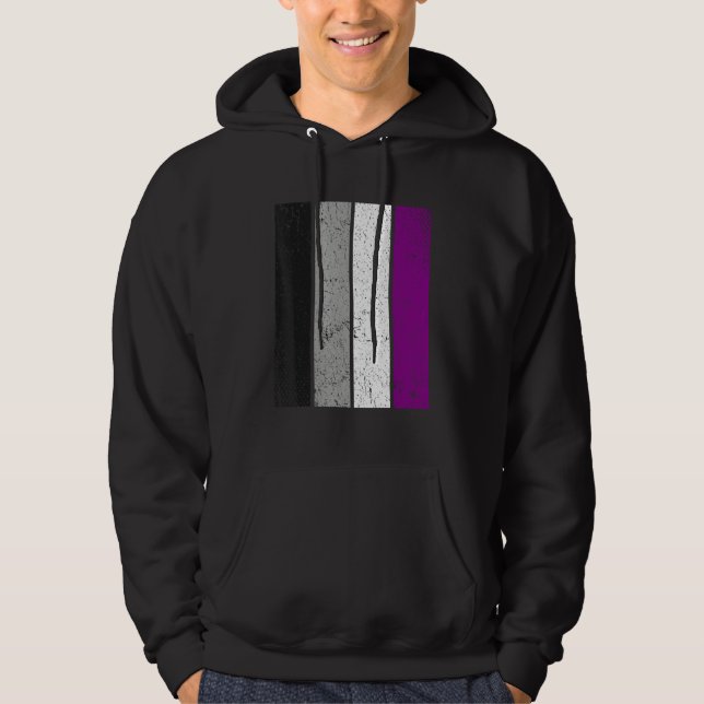 Moletom LGBT Gay Lesbian Pride Support LGBTQ Flag Asexual (Frente)