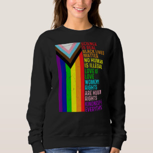 Moletom Lgbt Lésbica Gay Science É Real Blm Love Is Love