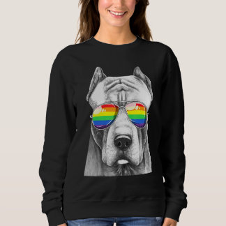 Moletom Lgbt Orgulho gay do Cão Pitbull