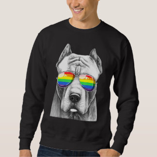 Moletom Lgbt Orgulho gay do Cão Pitbull