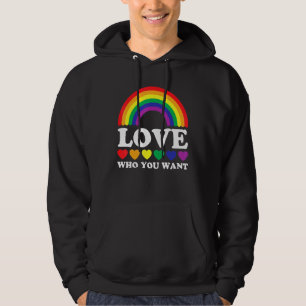 Moletom Lgbt Rainbow Love Who You want Gay Lesbian Pride L