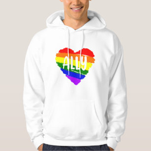 Moletom Lgbtq Ally Heart Flag For Orgulho gay Men Chil
