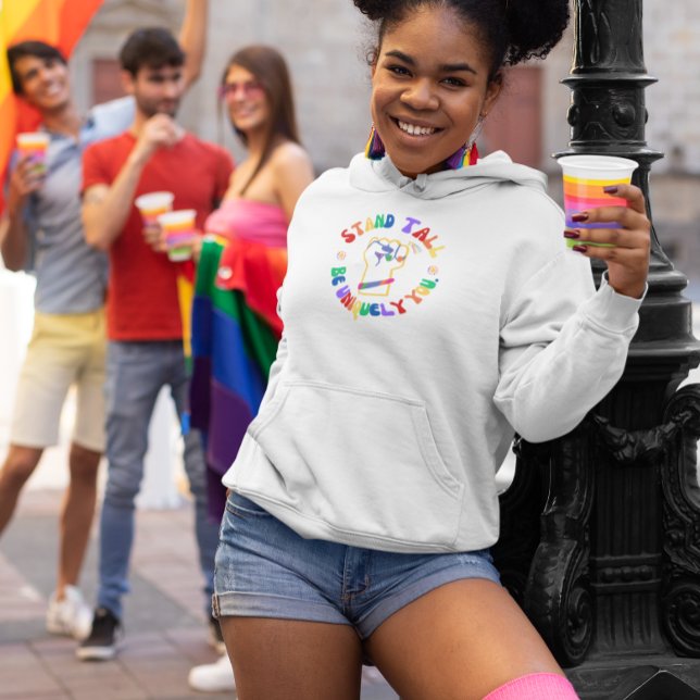 Moletom LGBTQ | Altura do suporte | Orgulho Hoodie (Criador carregado)