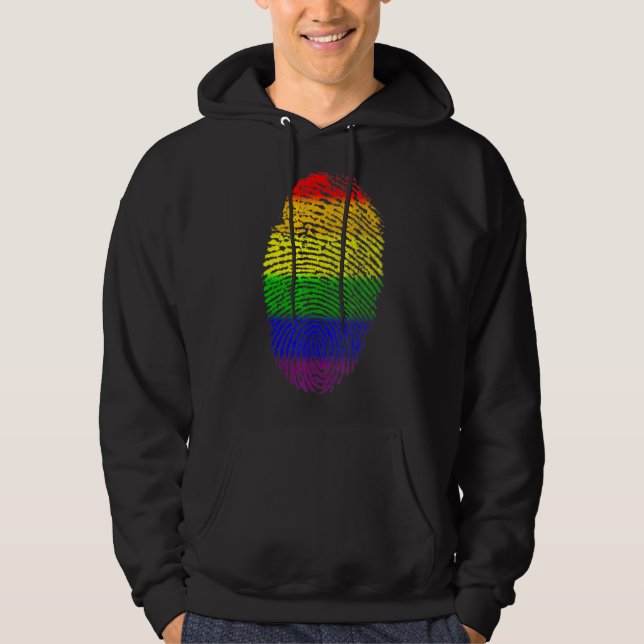 Moletom Lgbtq Arco-Íris Sinalizador Impressão Digital Orgu (Frente)