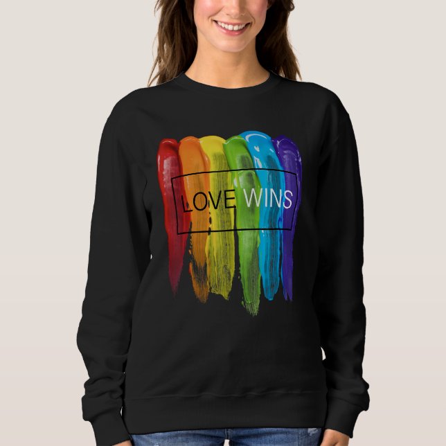 Moletom LGBTQ Equality Gay Pride Love Wins Be Yourself Mon (Frente)