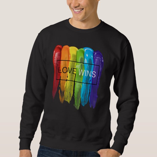Moletom LGBTQ Equality Gay Pride Love Wins Be Yourself Mon (Frente)