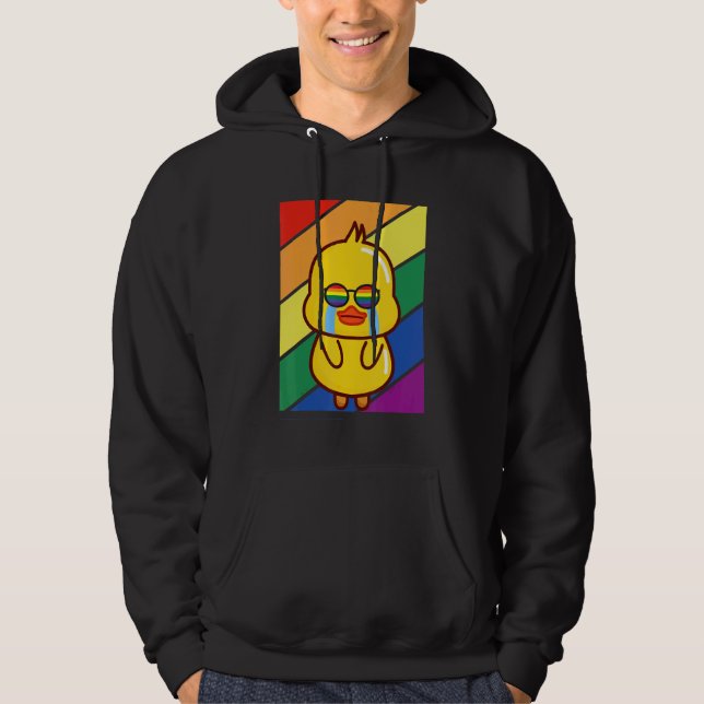 Moletom LGBTQ Flag Gay Pride Month Rainbow Sad Duck LGBT G (Frente)