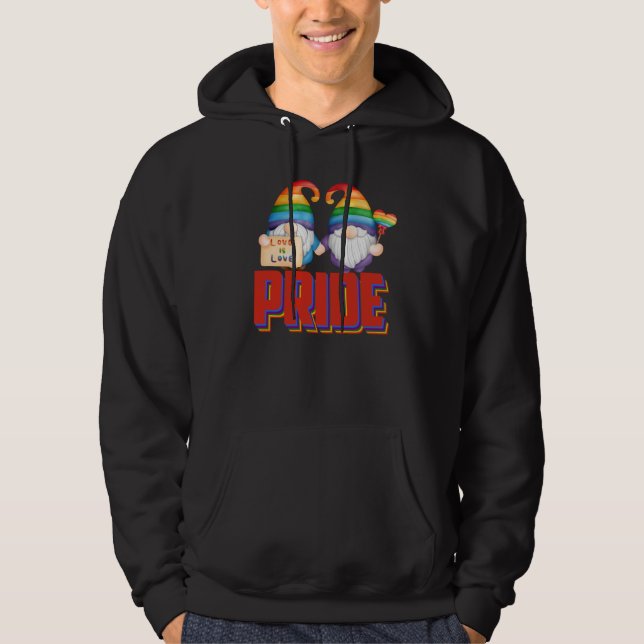 Moletom LGBTQ Gnome Pride Month 2023 Rainbow Gay Pride Par (Frente)